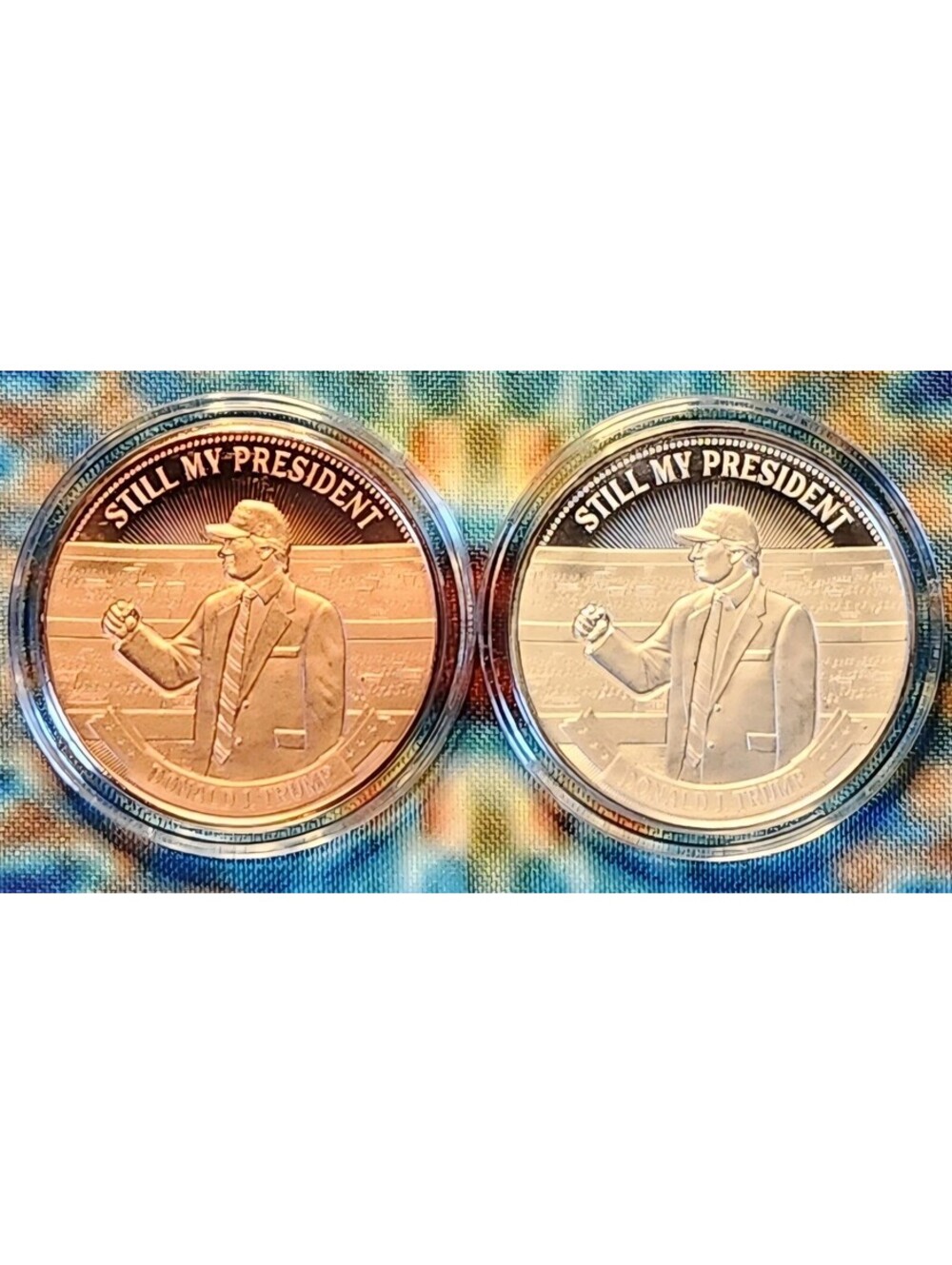RARE 2020 TRUMP STILL MY PRESIDENT 1 Oz .999 Fine Silver Round & Copper RETIRED!